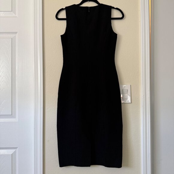 Michael Kors Collection Sleeveless Sheath Wool-Blend Black Dress Made In Italy 6 - Picture 6 of 10